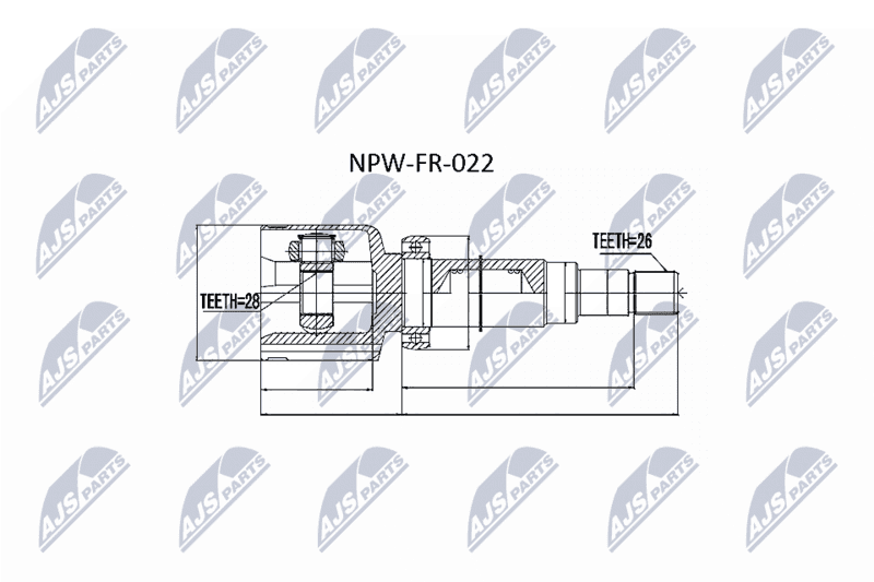 Set articulatie, planetara NTY NPW-FR-022