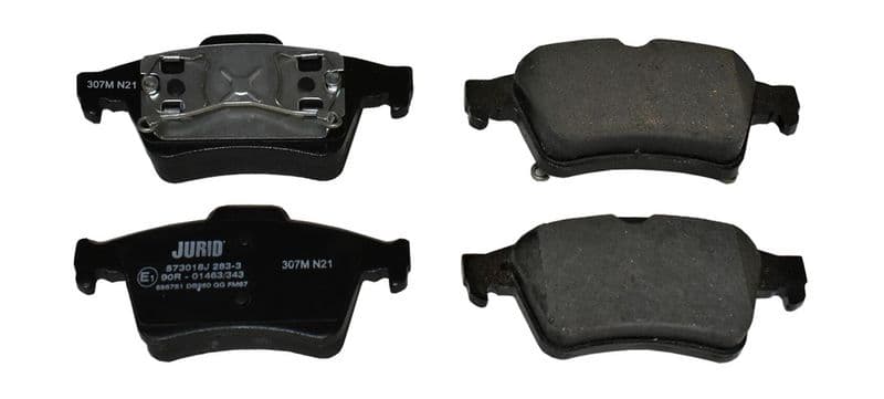 set placute frana,frana disc JURID 573018J