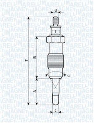 Bujie incandescenta MAGNETI MARELLI 062582804304