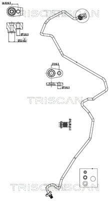 conducta presiune variabila,aer conditionat TRISCAN 9010 16028