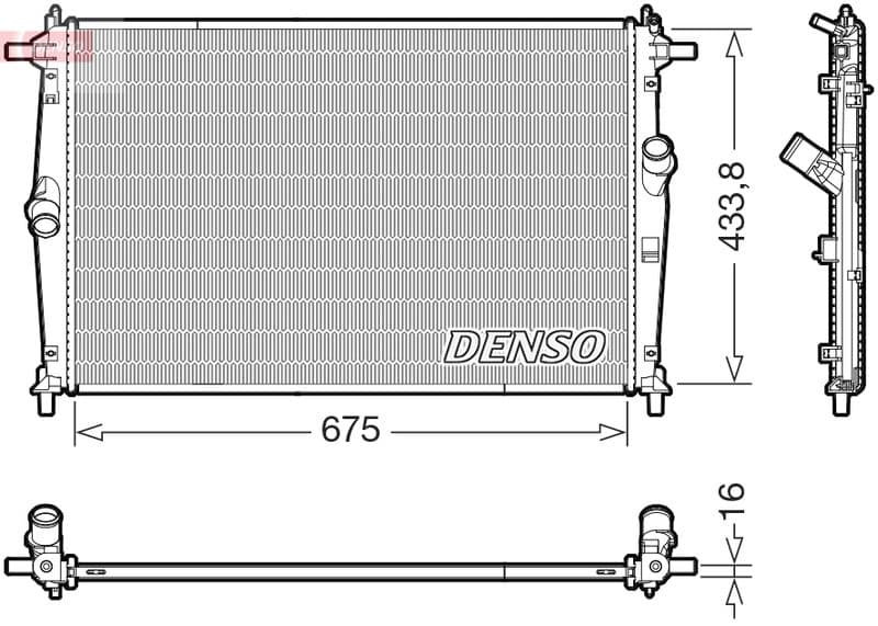 Radiator, racire motor DENSO DRM44054