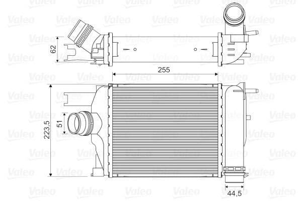 Intercooler, compresor VALEO 818609