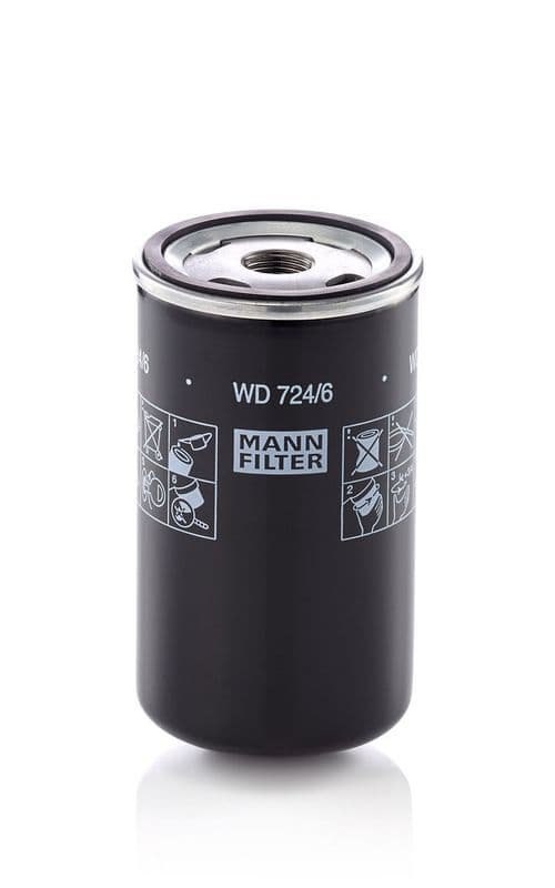 Filtru hidraulic, cutie de viteze automata MANN-FILTER WD 724/6