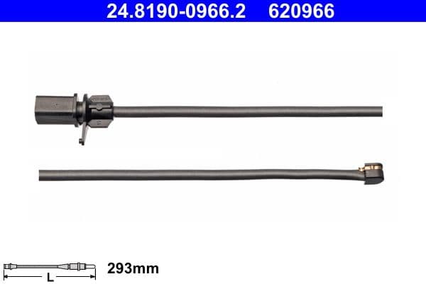 senzor de avertizare,uzura placute de frana ATE 24.8190-0966.2