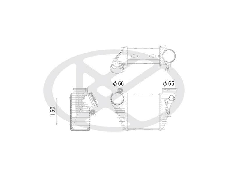 Intercooler, compresor KOYORAD IA450167