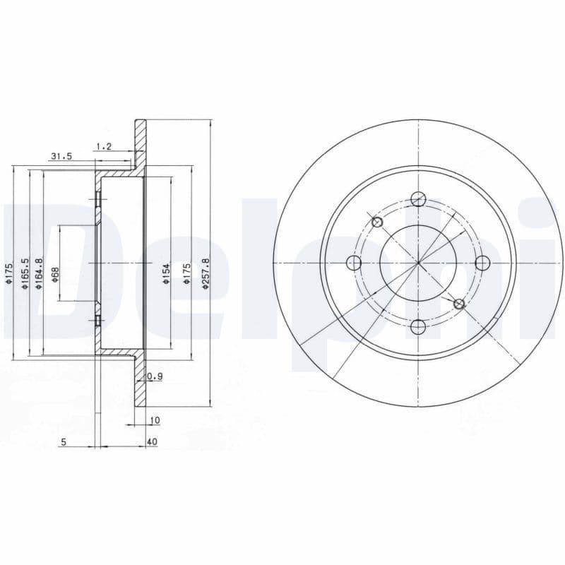Disc frana DELPHI BG2633