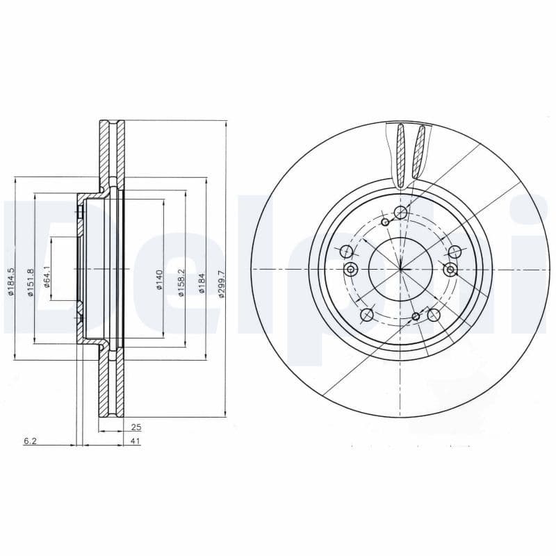 Disc frana DELPHI BG3978