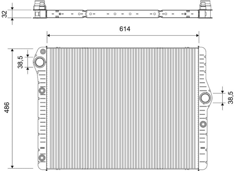 Radiator, racire motor VALEO 701739