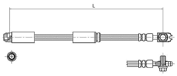 Furtun frana METZGER AUTOTEILE 4116227