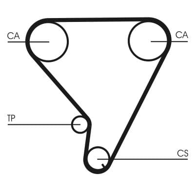 Curea de distributie CONTINENTAL CTAM CT1033