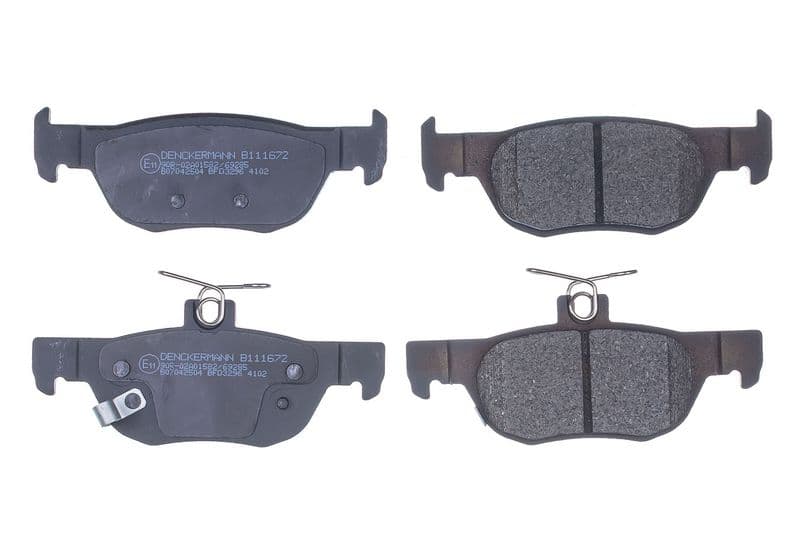 set placute frana,frana disc DENCKERMANN B111672