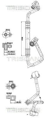 conducta presiune variabila,aer conditionat TRISCAN 9010 16008