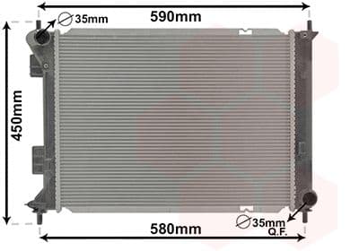 Radiator, racire motor VAN WEZEL 82012710