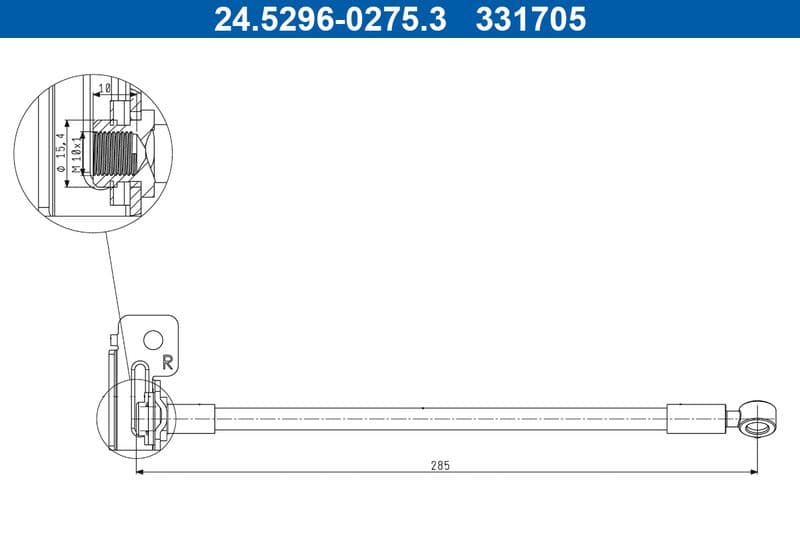 Furtun frana ATE 24.5296-0275.3