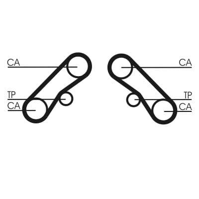 Curea de distributie CONTINENTAL CTAM CT1074