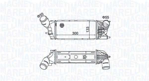 Intercooler, compresor MAGNETI MARELLI 351319205120