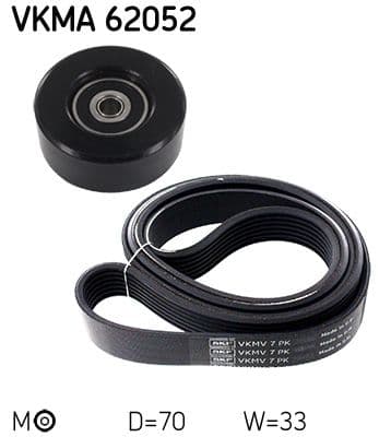 Set curea transmisie cu caneluri SKF VKMA 62052