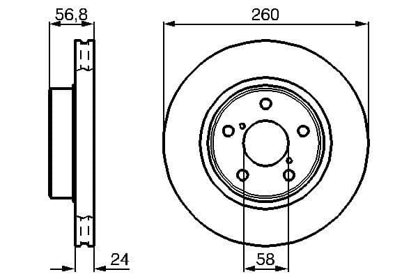 Disc frana BOSCH 0 986 478 293