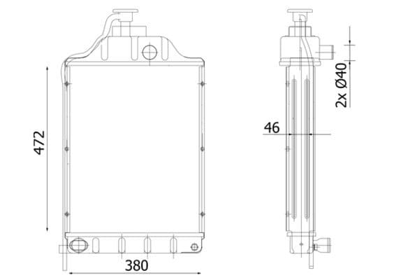 Radiator, racire motor MAHLE BEHR *** PREMIUM LINE *** CR 2304 000P