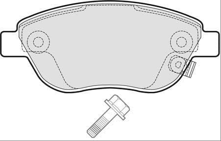 set placute frana,frana disc MOTAQUIP LVXL1321