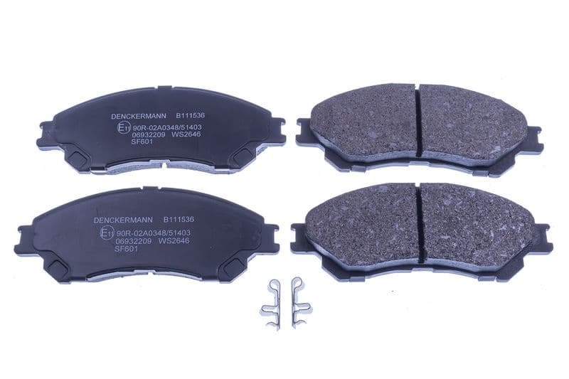 set placute frana,frana disc DENCKERMANN B111536