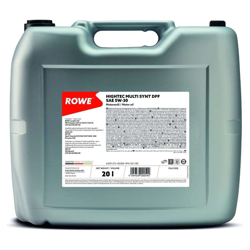 ulei de motor ROWE HIGHTEC MULTI SYNT DPF SAE 5W-30 20125-0200-99