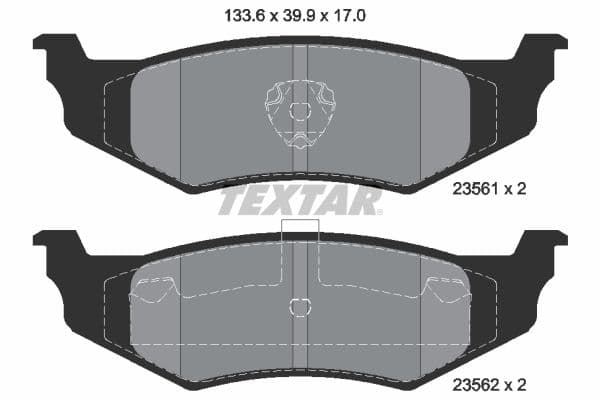 set placute frana,frana disc TEXTAR Q+ 2356102