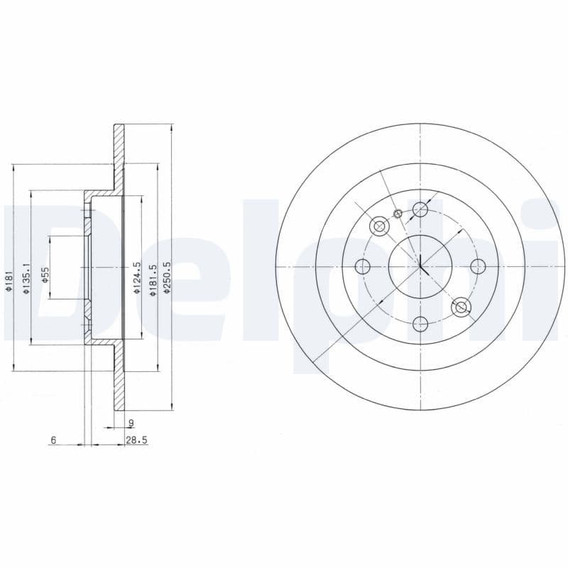 Disc frana DELPHI BG2805