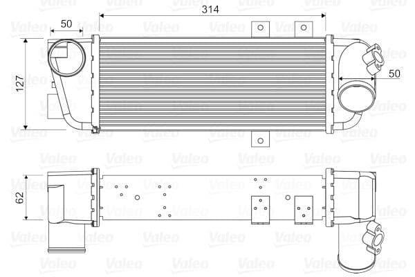 Intercooler, compresor VALEO 818333