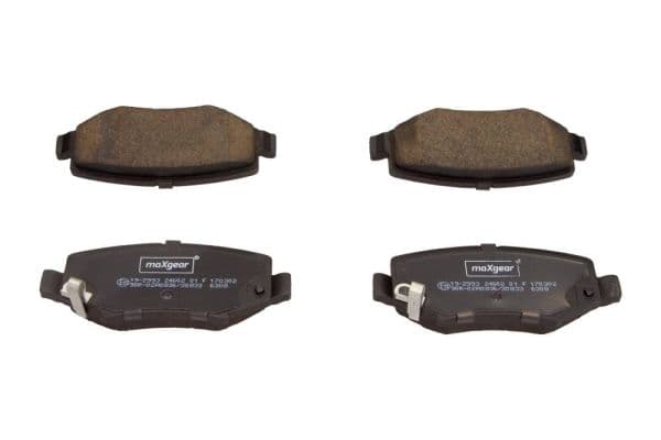 set placute frana,frana disc MAXGEAR 19-2993