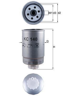filtru combustibil MAHLE KC 140