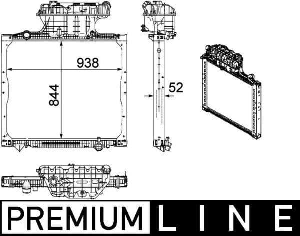 Radiator, racire motor MAHLE BEHR *** PREMIUM LINE *** CR 1167 000P