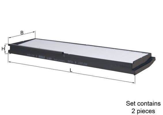 Filtru, aer habitaclu MAHLE LA 862/S