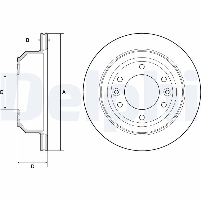 Disc frana DELPHI BG4692C