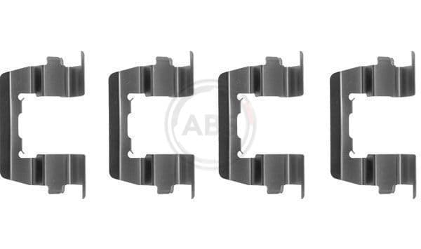 Set accesorii, placute frana ABS 1074Q