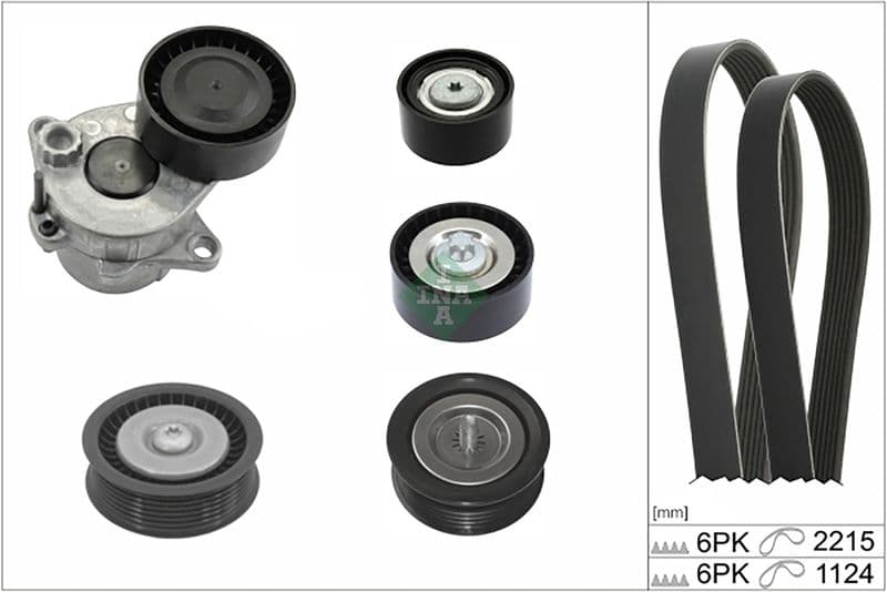 Set curea transmisie cu caneluri Schaeffler INA 529 0589 10