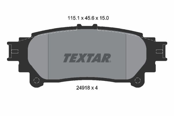 set placute frana,frana disc TEXTAR 2491801