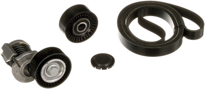 Set curea transmisie cu caneluri GATES Micro-V® UNIQUE FIT K016PK1580XS
