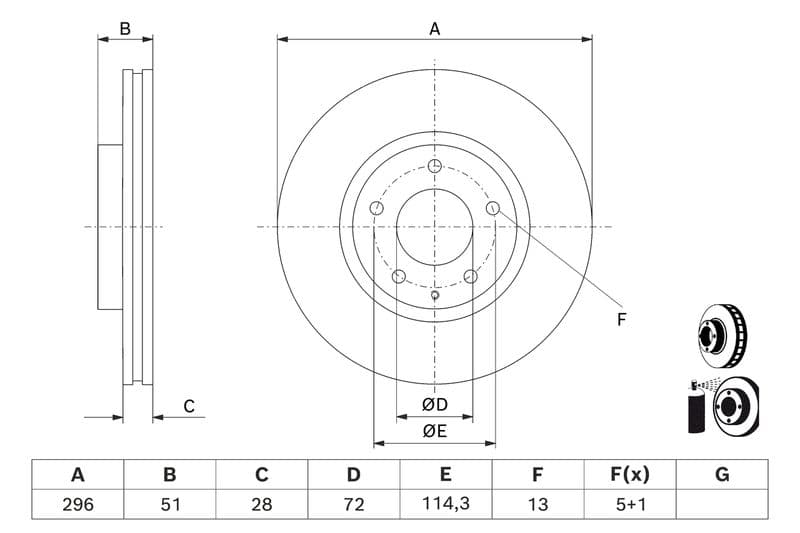 Disc frana BOSCH 0 986 479 D76