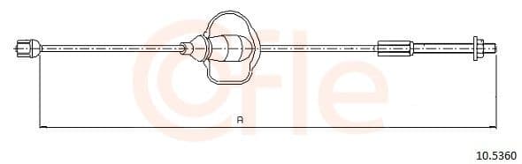 Cablu, frana de parcare COFLE 10.5360