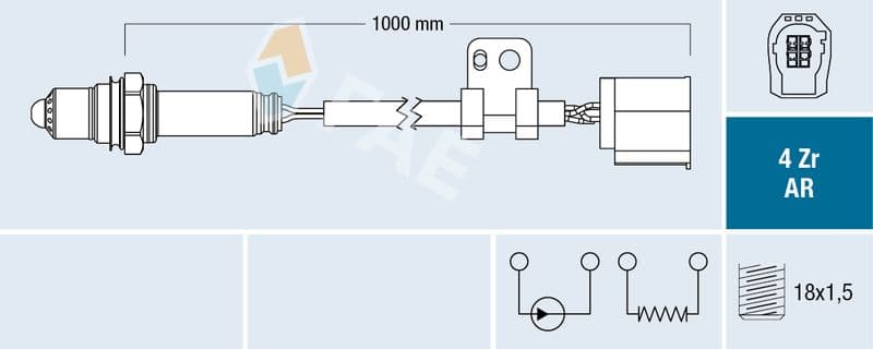 Sonda Lambda FAE 75612