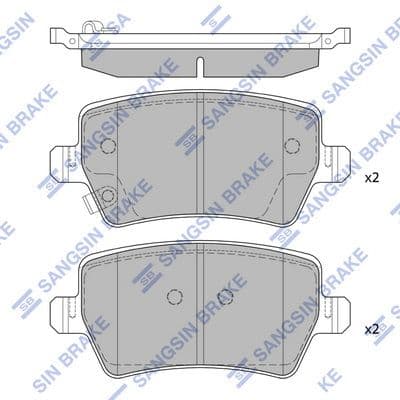 set placute frana,frana disc Hi-Q SP2496B