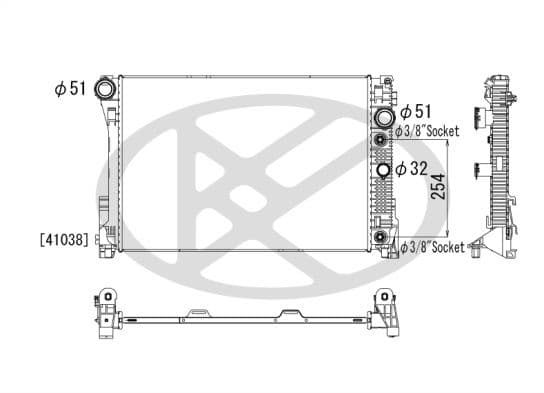 Radiator, racire motor KOYORAD PL412876
