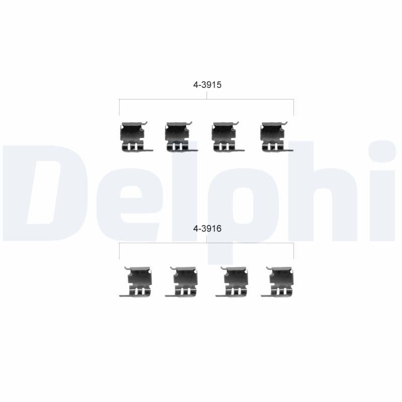 Set accesorii, placute frana DELPHI LX0348