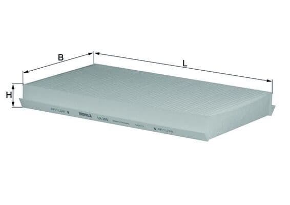 Filtru, aer habitaclu MAHLE LA 280