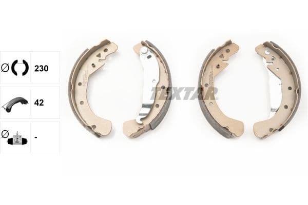 Set saboti frana TEXTAR 91049000