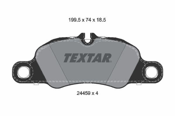 set placute frana,frana disc TEXTAR 2445901