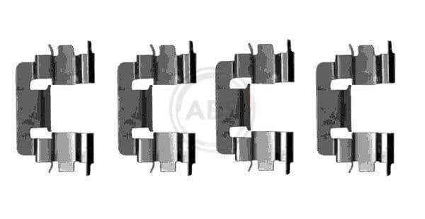 Set accesorii, placute frana ABS 1229Q