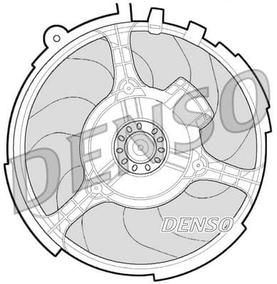 Ventilator, radiator DENSO DER09060