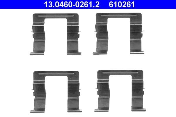Set accesorii, placute frana ATE 13.0460-0261.2